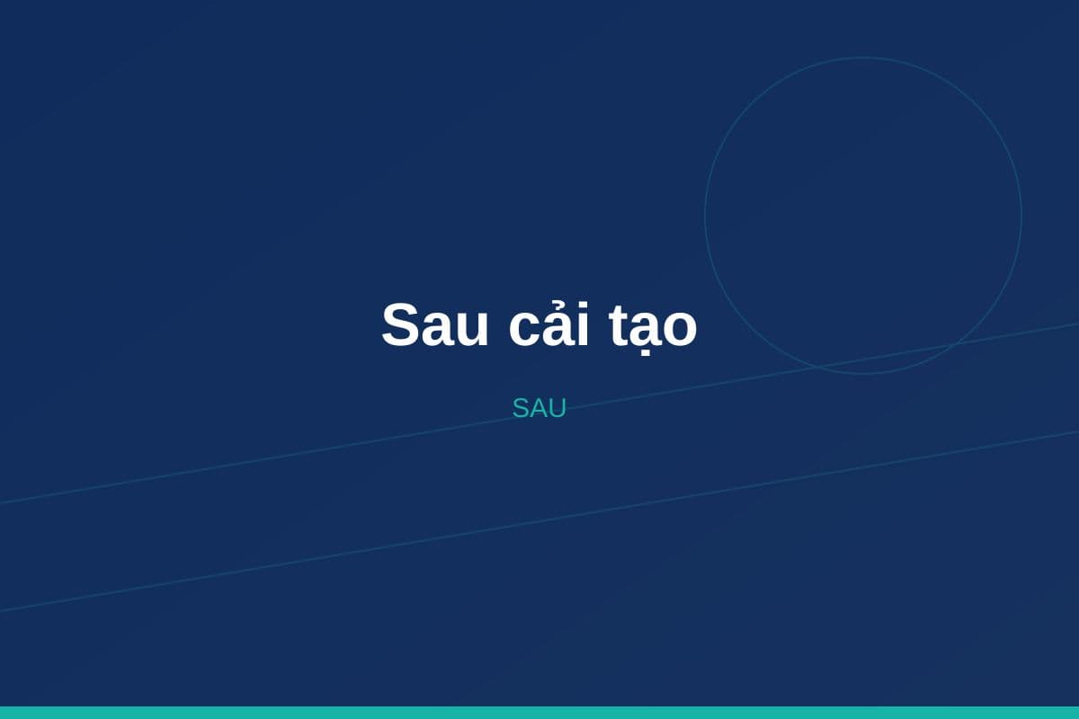 Cải tạo mặt tiền - trước và sau